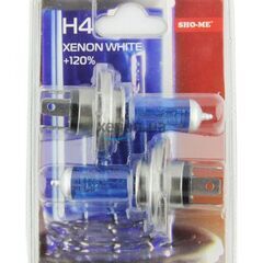Лампа галогеновая H4 Sho-Me 4300К +120% 