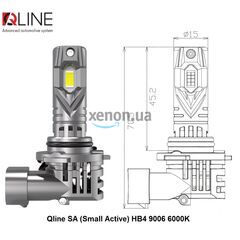 Лампы светодиодные Qline SA (Small Active) HB4 9006 6000K (2шт.)