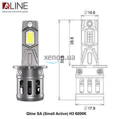 Qline SA Small Active H3 26W 6000K комплект 2 шт 