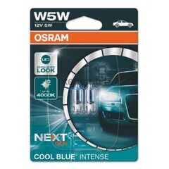 Габариты Osram W5W 12V 5,20W W2.1x9.5d Cool Blue Intense Next Gen +100% 2шт/блистер (2825CBN-02B)