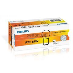 Philips Stop P22 12401CP 15W лампа накаливания картон комплект 10 шт 