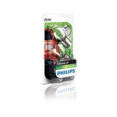 Philips P21W LongLife EcoVision 12498LLECOB2 21W лампа накаливания блистер комплект 2 шт 