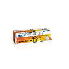 Philips BAX8.5d/2 12600CP Green 2W лампа накаливания картон комплект 10 шт 