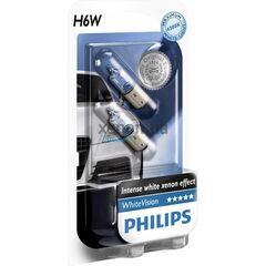 Philips H6W WhiteVision 12036WHVB2 лампа накаливания блистер комплект 2 шт 