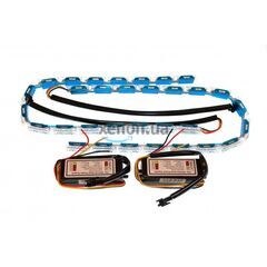 Світлодіодна (LED) стрічка Running Crystall Жовтий-Білий 16 сегментів v4