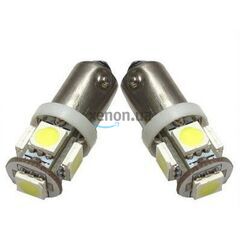 IDIAL 459 T4 BA9s 5led 5050 SMD 6000K комплект 2 шт 