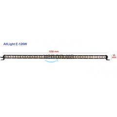 Светодиодная фара AllLight E-126W однорядная 36chip OSRAM 3535 9-30V 