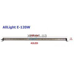 Светодиодная фара AllLight E-120W однорядная 42chip OSRAM 3535 9-30V