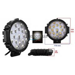 Світлодіодна фара AllLight 51W-Black 9-30V spot 17 chip OSRAM