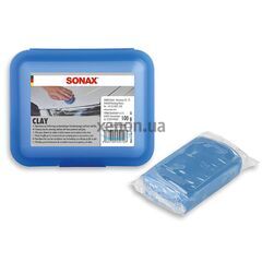 SONAX Clay синяя глина для очистки лакокрасочных поверхностей и стекла 112 г, Цвет: Синий, Объем: 112 г 