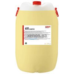 SONAX Shampoo автошампунь с повышенным пенообразованием и смягчителем воды 60 л, Объем: 60 л, Запах: Без запаха 