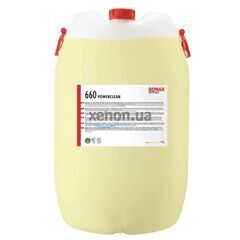 SONAX PowerClean безфосфатний сильнолужний автошампунь 60 л, Обʼєм: 60 л, Запах: Без запаху