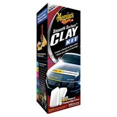 Meguiars Smooth Surface Clay Kit набір для очищення кузова з поліролі ефектом