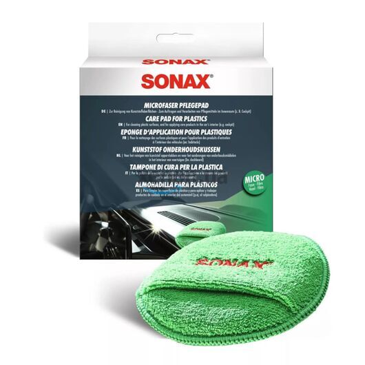 SONAX Care Pad аппликатор из микрофибры для кожи и пластика