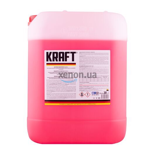 KRAFT G12/G12+ антифриз готовий червоний -35 °C 20 л