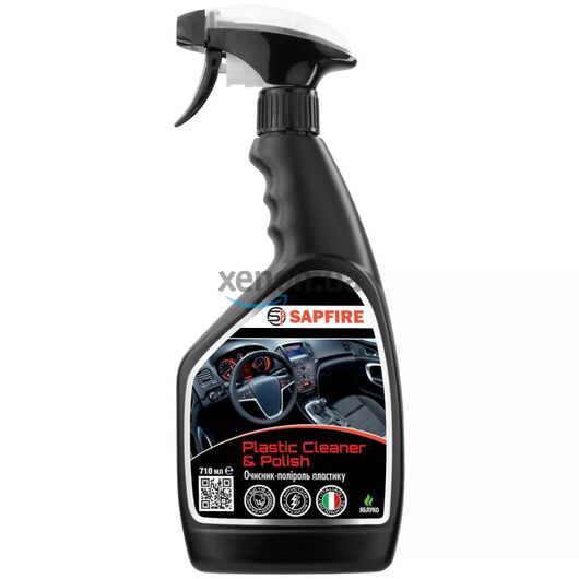 Sapfire Plastic Cleaner&Polish (002708) очиститель-полироль пластика, яблоко 710 мл 