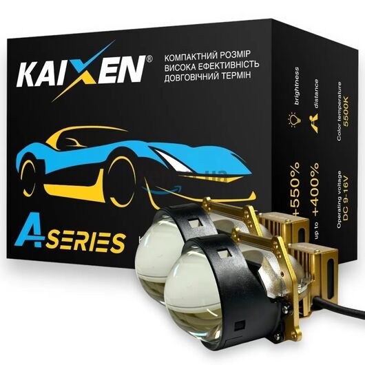 KAIXEN BI-LED A2 5500К автомобильныеі Bi-led линзы 3.0 