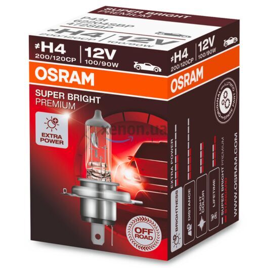 OSRAM Off Road Super Bright Premium H4 100/90W 3200K (картон) 1 шт