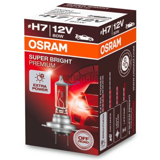 OSRAM Off Road Super Bright Premium H7 80W 3200K картон 1 шт 