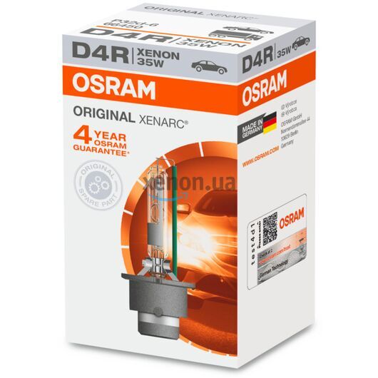 OSRAM Xenarc Original D4R 35W 4500K (картон) 1 шт, Тип лампи: D4R, Колірна температура: 4500