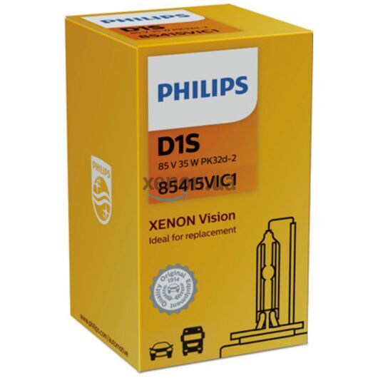 PHILIPS Xenon Vision D1S 35W 4300K (картон) 1 шт, Тип лампи: D1S, Колірна температура: 4300