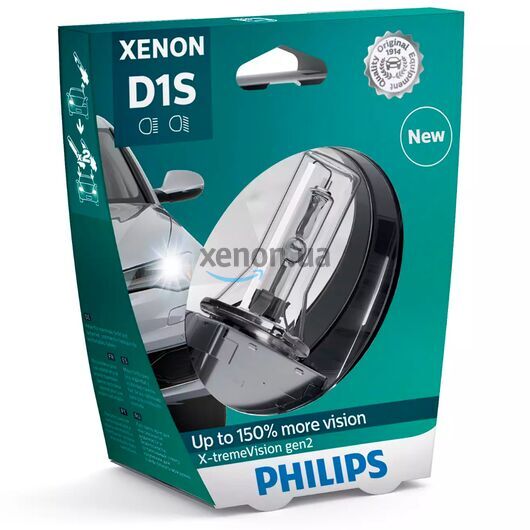 PHILIPS X-tremeVision gen2 D1S 35W 4800K 1 шт, Тип лампи: D1S, Колірна температура: 4800