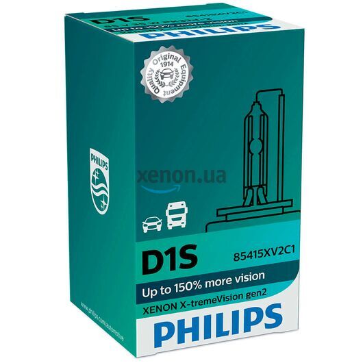PHILIPS X-tremeVision gen2 D1S 35W 4800K (картон) 1 шт, Тип лампи: D1S, Колірна температура: 4800