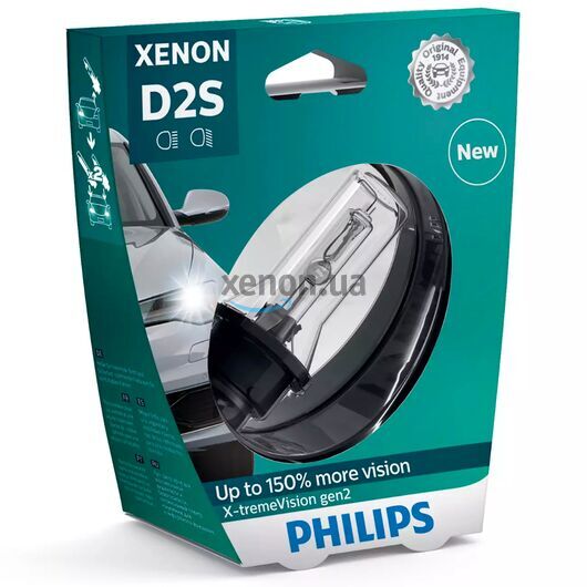 PHILIPS X-tremeVision gen2 D2S 35W 4800K 1 шт, Тип лампы: D2S, Цветовая температура: 4800 