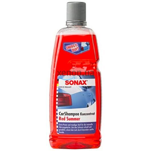 SONAX CarShampoo Konzentrat Red Summer автошампунь концентрат с запахом ягод 1 л 