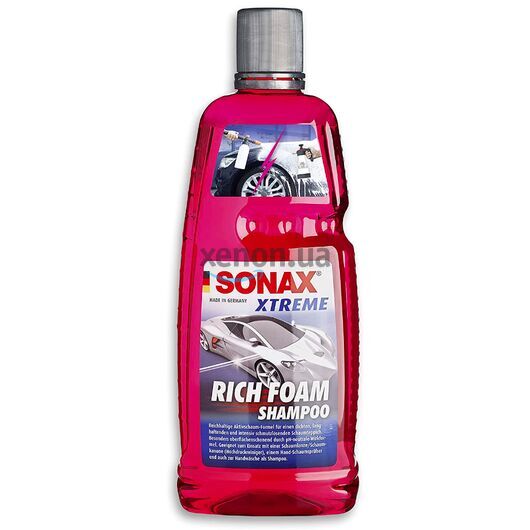 SONAX XTREME RichFoam Shampoo сильно пенящийся автошампунь с концентрированной пеной 1 л, Объем: 1 л, Запах: Без запаха