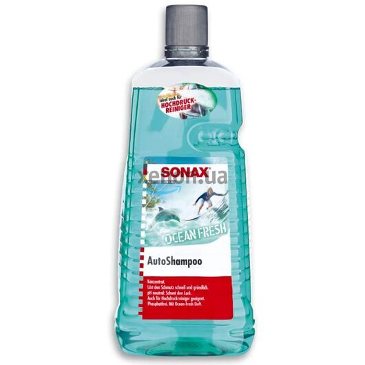 SONAX Auto Shampoo Ocean Fresh автошампунь концентрат с запахом 2 л, Объем: 2 л, Запах: Ocean 