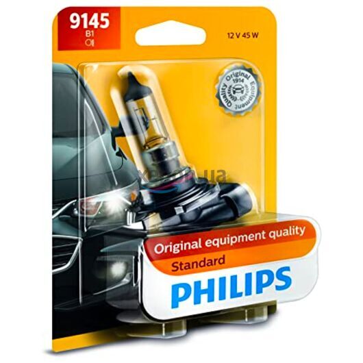 PHILIPS Standard H10 45W 3200K (блистер) 1 шт 