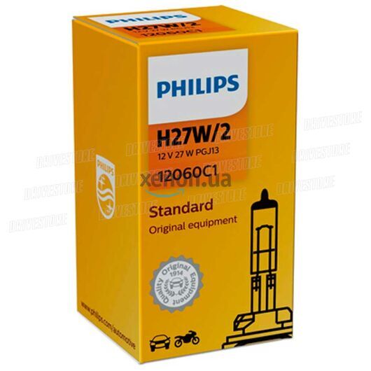 PHILIPS Standard H27W/2 27W 3200K (картон) 1 шт