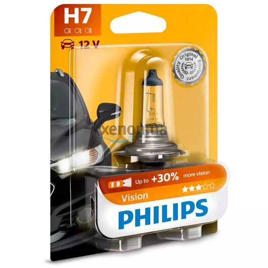PHILIPS Vision +30% H7 55W 3200K (блистер) 1 шт