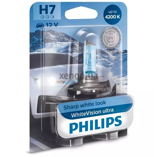 PHILIPS WhiteVision ultra +60% H7 55W 4200K 1 шт 