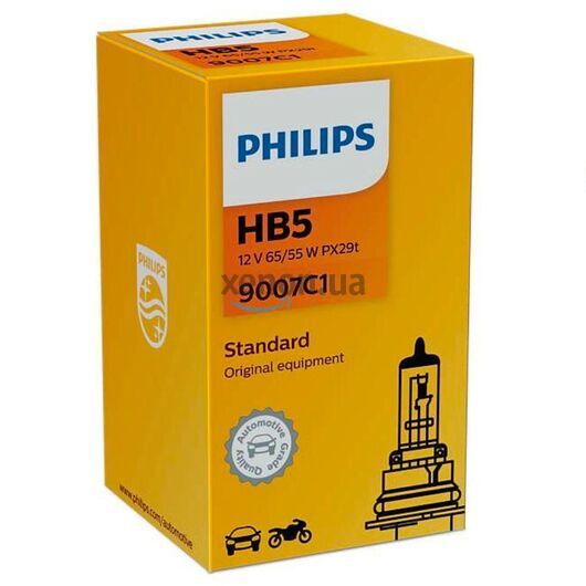 PHILIPS Standard HB5 65/55W 3200K (картон) 1 шт