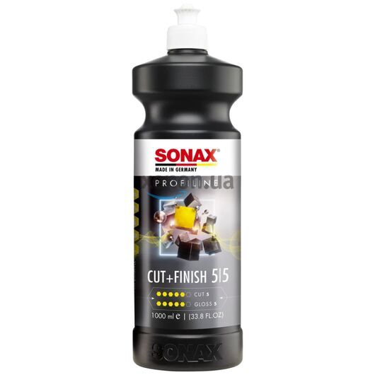 SONAX PROFILINE Cut +Finish 05-05 одношаговая полировальная паста 1 л, Объем: 1 л 