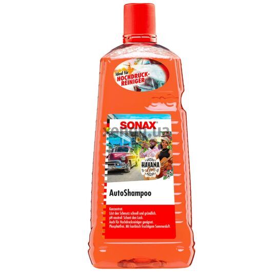 SONAX Auto Shampoo Havana Love автошампунь концентрат с запахом 2 л, Объем: 2 л, Запах: Resorts 