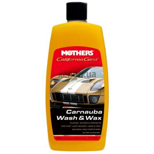 MOTHERS California Gold Carnauba Wash & Wax автошампунь с натуральным воском карнаубы 473 мл 