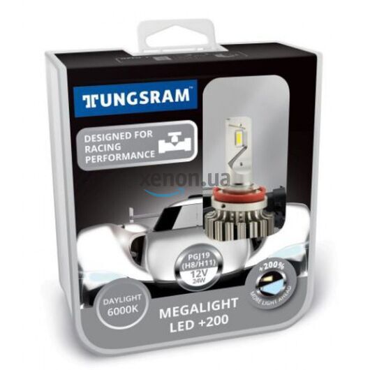 Лампы светодиодные Tungsram Megalight LED H8-11 6000K PGJ19 60490 PB2
