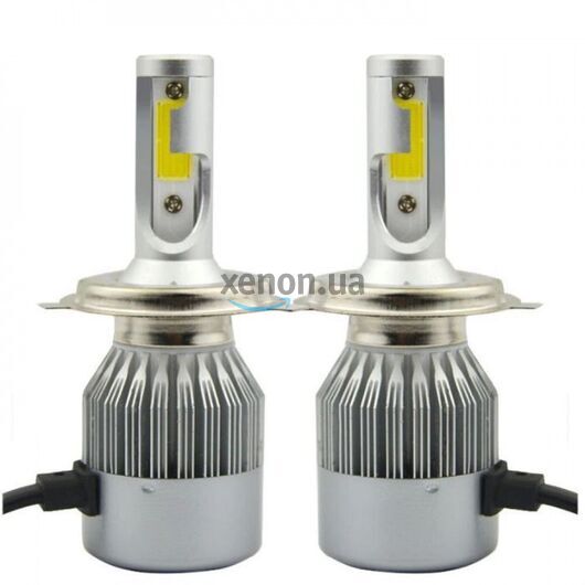 HeadLight C6 H4 12-24V COB 36W 6000K комплект 2 шт 