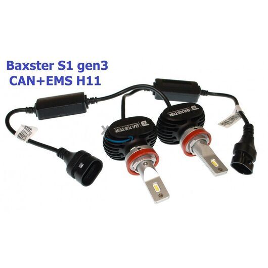 Baxster S1 gen3 H11 CAN+EMS 25W 6000K комплект 2 шт 