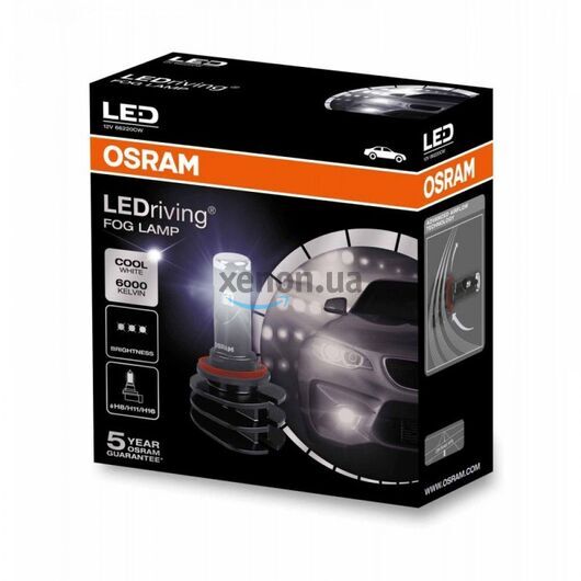 Лампы светодиодные OSRAM H8/H11/H16 LEDriving FOG LAMP 66220CW (2шт) 