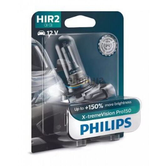 Лампа галогенная Philips HIR2 X-tremeVision Pro150 +150% 55W 12V B1 9012XVPB1