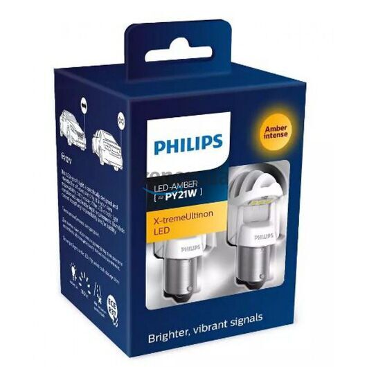 Світлодіодні лампи PHILIPS 11498XUAXM X-tremeUltinon LED gen2 PY21W 12V BAU15s (2 шт.)