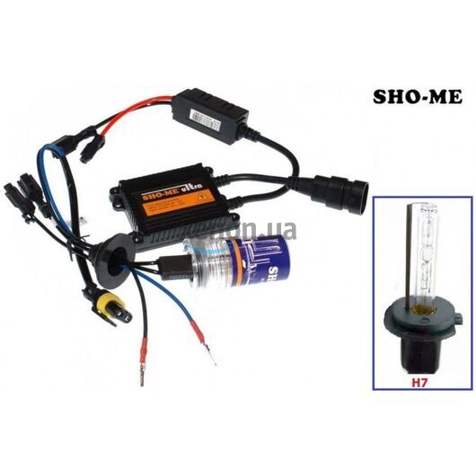Комплект ксенонового света Sho-Me Ultra (Slim) H7 6000K 35W