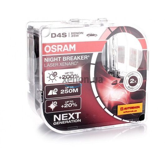 Ксенонові лампи Osram D4S Xenarc Night Breaker Laser 66440XNL