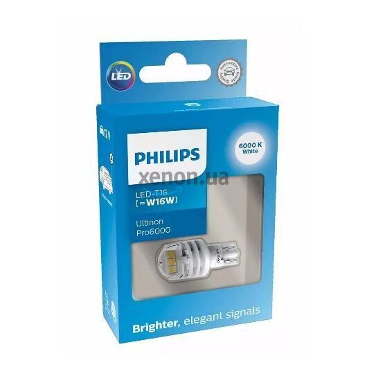 Габариты Philips 11067CU60X1 W16W White Ultinon Pro6000 12V W2.1X9.5d 6000K 1pcs. blister