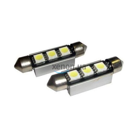Габарит Prime-X T10 Fes-2SMD-42mm-B+обманка+радиатор (пара)