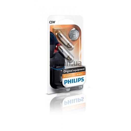 Лампа накаливания Philips C5W, 2шт/блистер 12844B2